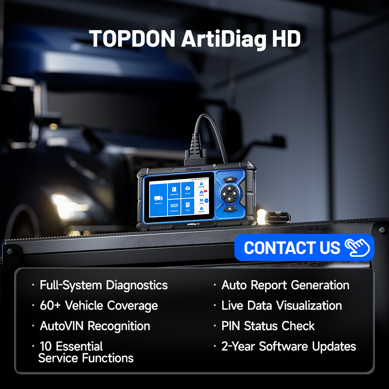 Car Diagnostic Tool - TOPDON Artidiag HD Pełne pokrycie systemów