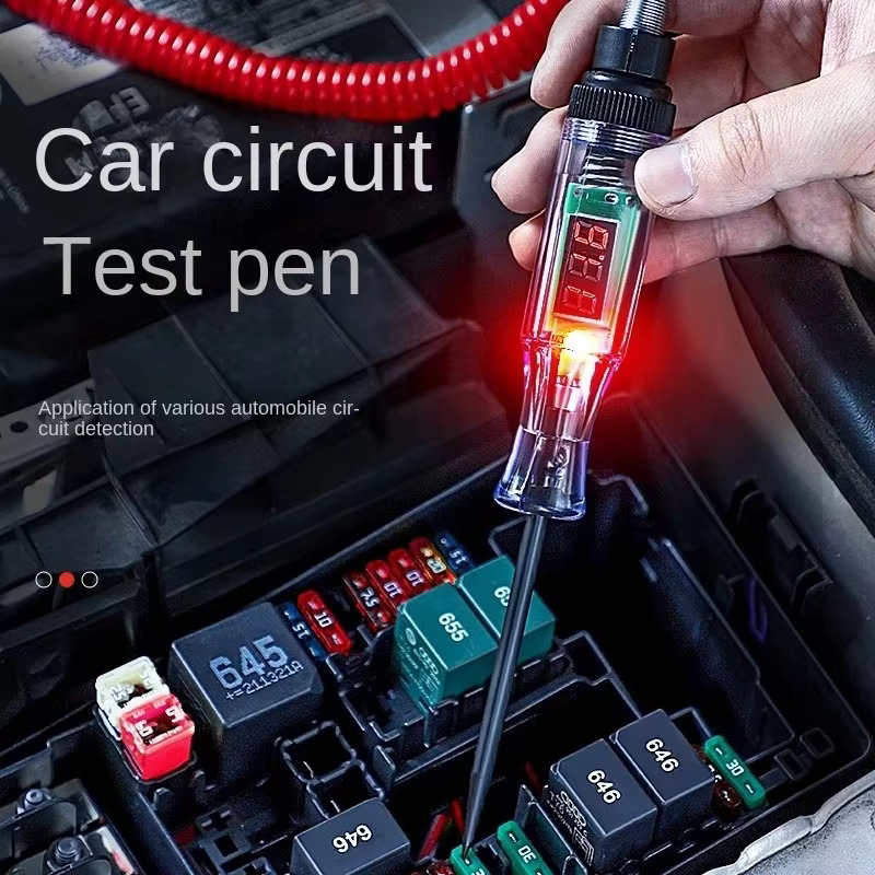Car Diagnostic Tool - Pióro testowe samochodowe 5V-120V, tester napięcia