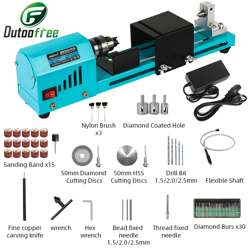 Brake Drum Lathe - 1 zestaw 150W Mini tokarka do
