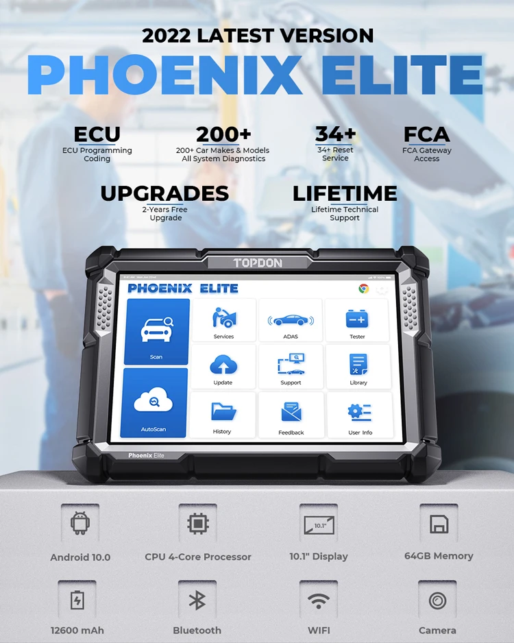 TOPDON PHOENIX ELITE Narzędzie – Car Diagnostic Tool recenzja i cena